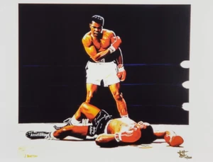 Signed Josh Barton 12X18 Lithograph - Boxing - Ali over Liston #9 of 500 - Picture 1 of 1