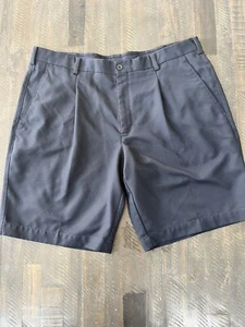 Nike Golf Shorts Mens 38 Blue Pleated Fit Dry Polyester  w/ 10" inseam - Picture 1 of 5