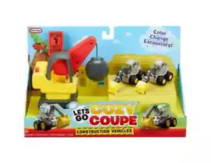 New Little Tikes Lets Go Cozy Coupe - Construction Vehicles 3 Pack - Picture 1 of 5