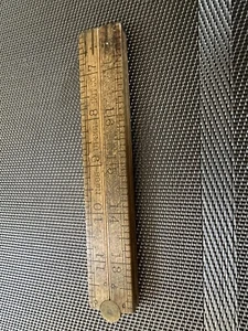 Vintage UPSON Nut Co No 68 Buchsbaum Holz Messing klappbar Tischler Lineal 24" - Bild 1 von 2