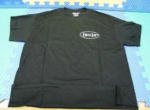 (EO)2 50/50 Cotton/Poly. Short SleeveT-Shirt Black w/White Logo CHOOSE YOUR SIZE - Picture 1 of 4