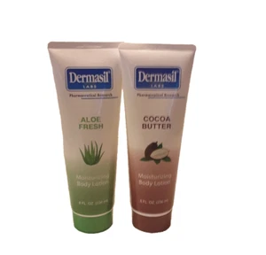 DERMASIL COCOA BUTTER and Aloe Fresh MOISTURIZING LOTION Lot of 2-8 FL OZ New - Picture 1 of 6