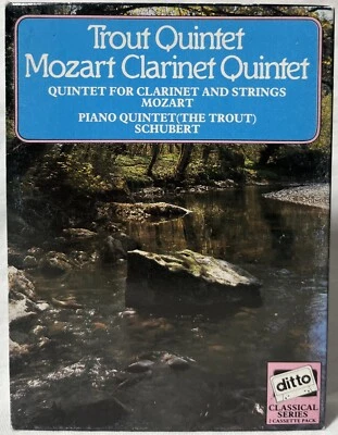 Trout Quintet: Mozart Clarinet & Strings + Piano Quintet 2 CASSETTE PACK *RARE* - Image 1 of 4
