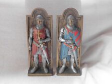 MARCUS DESIGNS ~ PAIR of KNIGHTS in ARMOUR WALL PLAQUES