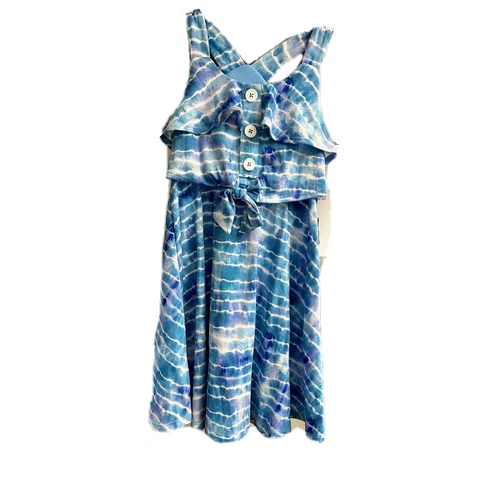 Vestido de playa para niñas Jona Michelle (tinte de centeno azul, 5) nuevo con etiquetas Foto 1 de 1