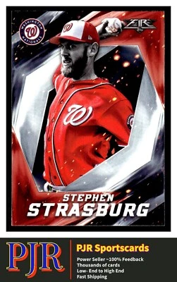 2017 Topps Fire #93 Stephen Strasburg Washington Nationals 35% Off 4+ - Image 1 of 2