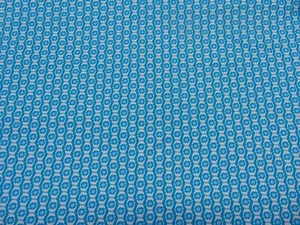 Art Gallery Cotton Fabric Mr. Domestic Teal Print 1yd x 44" - Picture 1 of 7