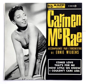 NM CARMEN McRAE Comes love jazz french 1961 Kapp records 214010 EP +LANGUETTE - Bild 1 von 3