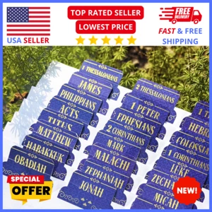 Gold Foil Bible Tabs – 80 Easy Apply Stickers for Journaling & Study Guide - Picture 1 of 8
