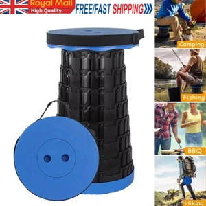 Folding Stool Portable Telescoping Seat Camping Retractable Adjustable Outdoor~ - Picture 1 of 11