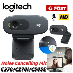Logitech C270 C270I C505E Webcam Full HD PC Auto Focus Camera Microphone USB - Picture 1 of 16