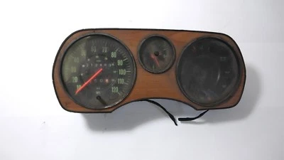 VW Dasher Audi Fox Woodgrain Speedometer Cluster 321957031 120 MPH - Image 1 of 4