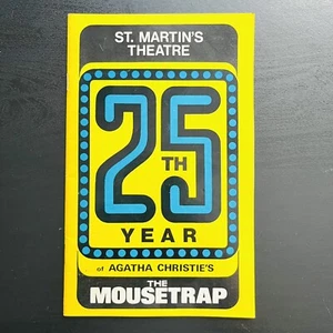 St. Martin’s Theatre 25th Year of Agatha Christie’s The Mousetrap Programm 1977 - Bild 1 von 15