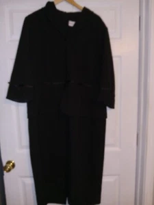 Danny & Nicole Jacket Dress Womens 16 16W Black Semi Formal - Picture 1 of 9