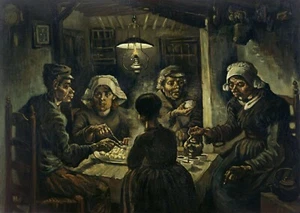 11955.Poster decor.Home Wall.Room art.Van Gogh painting.The potato eaters - Picture 1 of 1