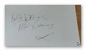 TIFFANY GRAVES undedicated autograph 5"x3.5" card Kiss me Kate and Chicago - Picture 1 of 1
