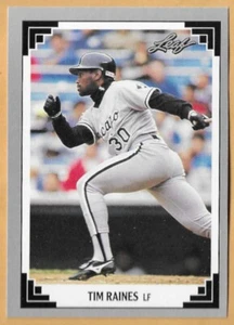 TIM RAINES CHICAGO WHITE SOX #413 - HOJA CASI NUEVA - MONTADA 1991 - Imagen 1 de 2