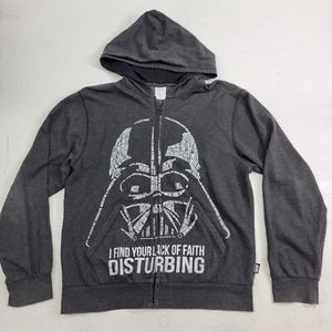 Disney Store Star Wars "Mangel Of Faith" Herren M Darth Vader Hoodie Reißverschluss Jacke EUC - Bild 1 von 6