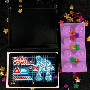 NEW LEGO Black Screen Button Mech Energy in Ninjagian 71767 Sticker 1x4x3 Panel - Picture 1 of 2