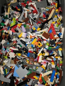 LEGO 10 Lbs Bulk lot Random Pull + 10 Minifigs Authentic Cleaned Parts Mix h9 - Picture 1 of 3