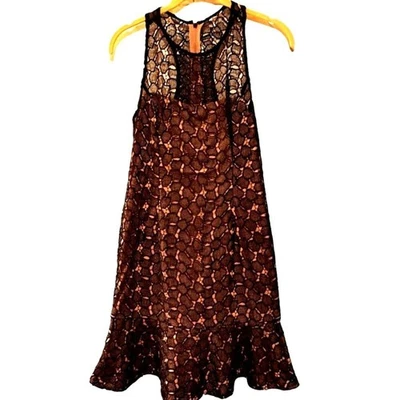 Vestido Adrianna Papell Corto Sin Mangas Cóctel Fiesta Vintage Castillo Núcleo Talla 4 Foto 1 de 4