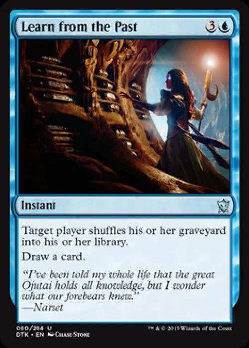 Learn from the Past -Foil Medium Play MTG Dragons of Tarkir - Image 1 of 1