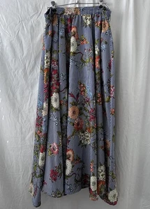 Falda Mlle Gabrielle XL Floral Cintura Elástica Rayas Azules y Blancas - Imagen 1 de 6