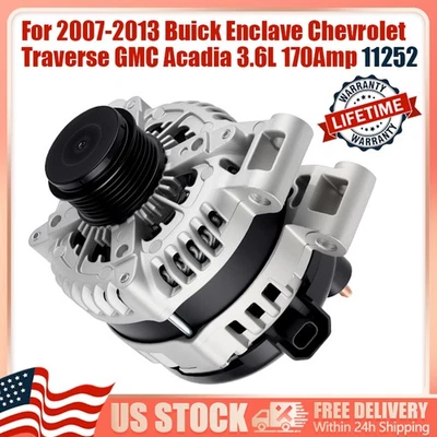 Alternator for 2009-2017 Chevy Traverse Buick Enclave, 2007-2016 GMC Acadia 3.6L Foto 1 de 4