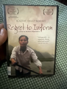 Regret To Inform (Dvd, 2000) A Barbara Sonneborn Vietnam Documentary - Imagen 1 de 6