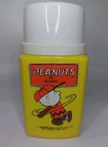 Vtg Peanuts Charlie Brown Baseball Thermos Mid Century Collector's Edition 1950s - Picture 1 of 10