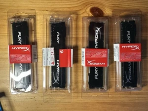 HyperX Fury 32GB (4x8GB) DDR3 1600MHz Desktop Ram Memory (HX316C10FBK2/8) USA - Afbeelding 1 van 2