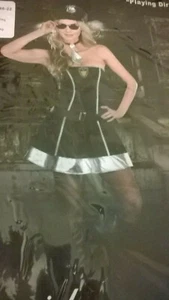 Ladies fancy dress cop police girl sexy dress Size 10-12-14 Cheap £5.95 bargain - Picture 1 of 1