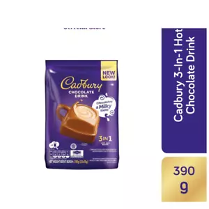 Bebida de chocolate caliente Cadbury (3 en 1 - cacao, azúcar, crema) 13 sobres x 30 g - Imagen 1 de 2