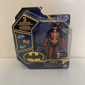 The DC Comics Robin First Edition 4" Action Figure w Accessories, new.
