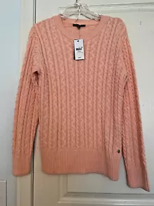 Guess Women's Peach Cableknit Sweater Size XL - NWT - Picture 1 of 6
