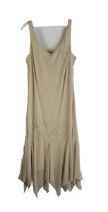 Vintage Y2K Womens 18 Embellished Handkerchief Slip Dress Fairy Whimsigoth - Picture 1 of 7