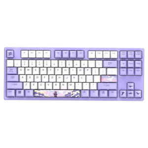 DAREU A87 DREAM Medium Purple Wired Mechanical Gaming Keyboard - Picture 1 of 4