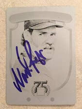 Signed 2014 Panini HOF Black Printing Plate Wade Boggs Red Sox Autographed Auto