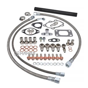 Turbo Install Kit For Nissan SR20DET Silvia S13 S14 S15 TM w/ Garrett GTX2860R - Picture 1 of 9