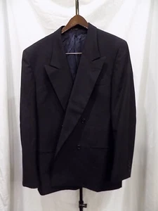 EMANUEL UNGARO Uomo Navy 100% Wool Suitcoat Bloomingdales Mens 40R USA (250) - Picture 1 of 8