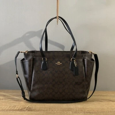 Coach Monogram Baby Diaper Bag in Signature Canvas Crossbody Tote MSRP $495 - Image 1 of 4