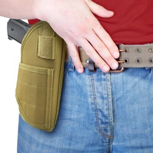 Military Tactical OWB Right Hand Pistol Holster Fits for Laser Light Attachment - Picture 1 of 8