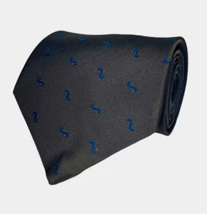 CORBATA HOMBRE ERMENEGILDO ZEGNA 100% SEDA HECHA EN ITALIA Gris Azul Estampado S A5 - Imagen 1 de 2