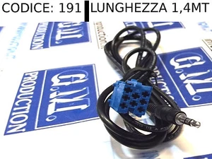 CAVO INGRESSO AUDIO AUX GALAXY IPHONE IPOD COMPATIBILE BLAUPUNKT 7607897093 1,4M - Picture 1 of 1