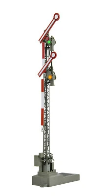 Viessmann 4701 Form-Hauptsignal mit 2 gekoppelten Flügeln, Decoder DCC / MM, H0 - Image 1 of 2