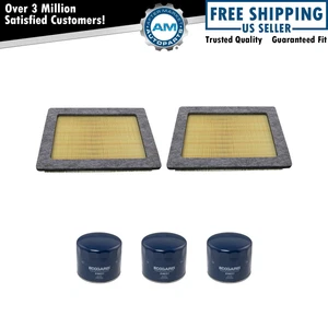 Ecogard 3 Engine Oil Filters & 2 Air Filters Service Kit for Ford Lincoln New - Picture 1 of 3