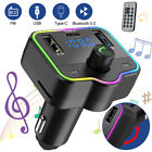 Bluetooth Fm Transmitter For Car With Remote Control Radio Adapter Car Kit 2 Usb