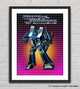 Transformers G1 1984 Thundercrack Box Kunstwerk glänzend Retro Poster ungerahmt T0018 - Bild 1 von 6