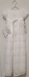 Pippa & Julie Baby Girls 3-6mo. Months Lace Christening Gown - Picture 1 of 3