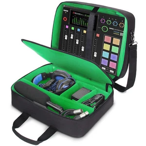 USA GEAR RODECaster Pro Case - Hold Podcaster, Mixer, Microphones, More (Green) - Picture 1 of 9